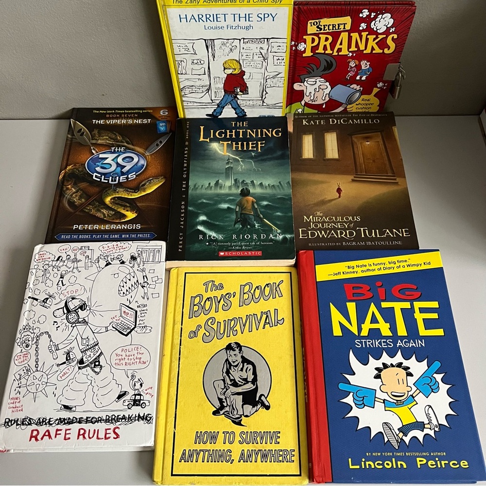 Colorful Children's 10 Book Collection Paperback Hardcover Middle Grade School